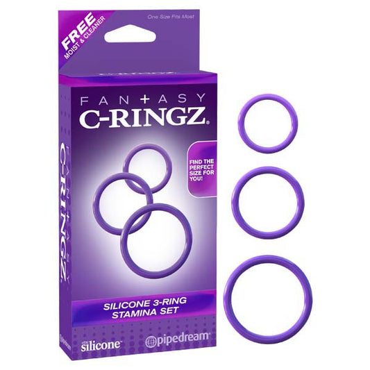 Fantasy C-Ringz Silicone 3-Ring Stamina Set  - Club X
