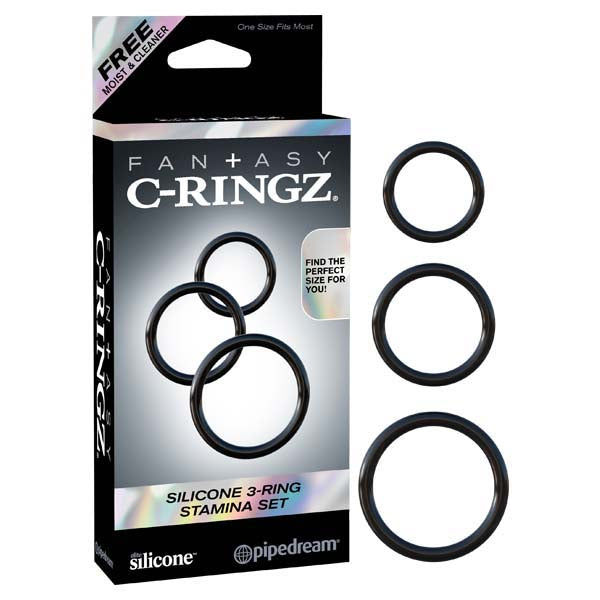 Fantasy C-Ringz Silicone 3-Ring Stamina Set  - Club X