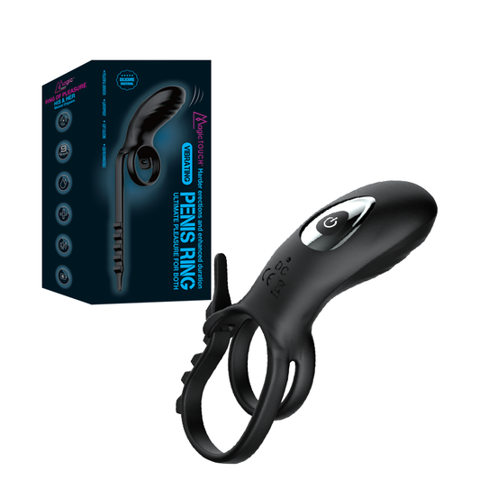 Magic Touch Fun Rechargeable Vibrating Penis Ring  - Club X