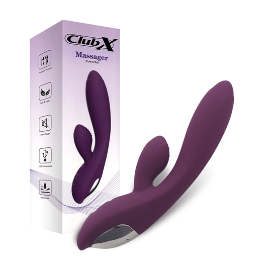 Club X Massager Rabbit Vibrator Purple - Club X