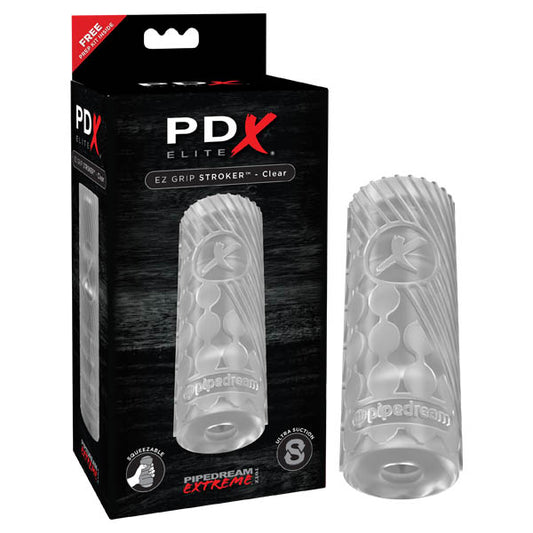 PDX Elite EZ Grip Stroker Clear - Club X