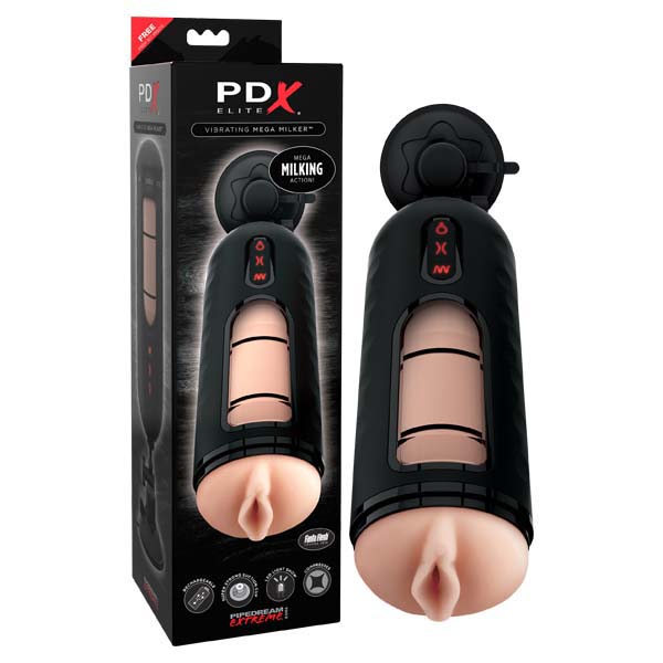 Pipedream Extreme Toyz Elite Vibrating Mega Milker  - Club X