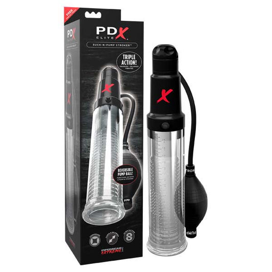 Pipedream Extreme Toyz Elite Suck-N-Pump Stroker  - Club X
