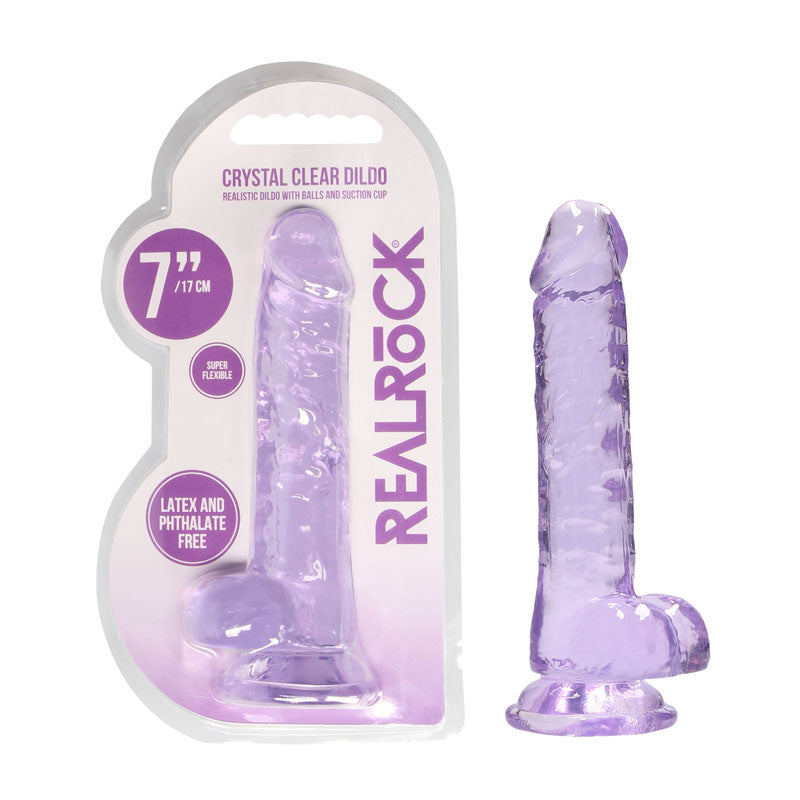 Realrock 7'' Realistic Dildo With Balls Default Title - Club X