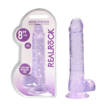 Realrock 8'' Realistic Dildo With Balls Default Title - Club X