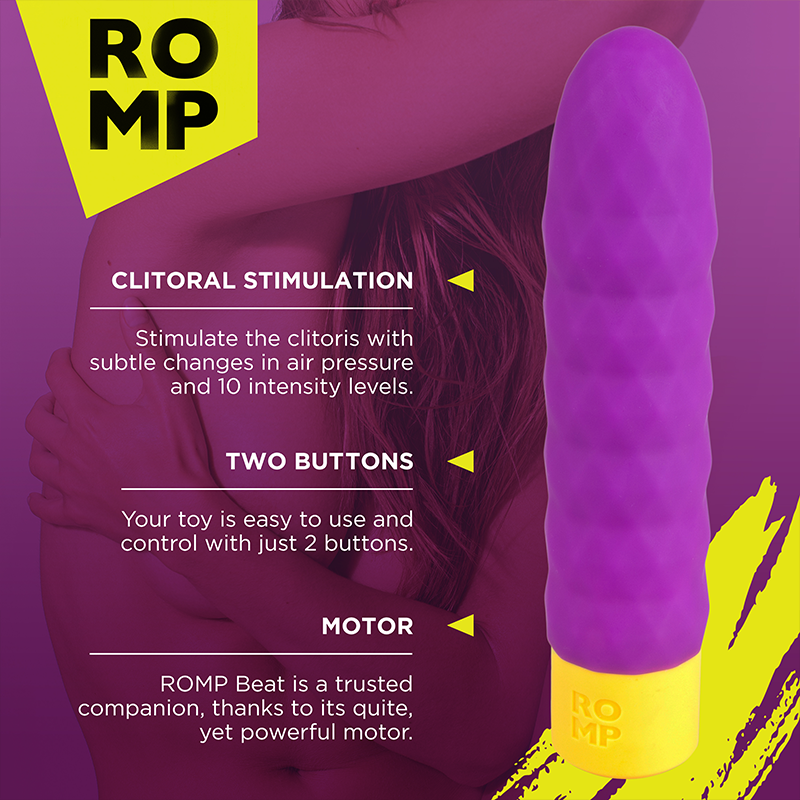 ROMP Beat Bullet Vibrator Mini Vibrating Clit Toy  - Club X