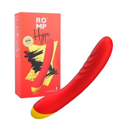 Romp Hype - Rechargeable G-Spot Stimulating Bullet Vibrator Red - Club X