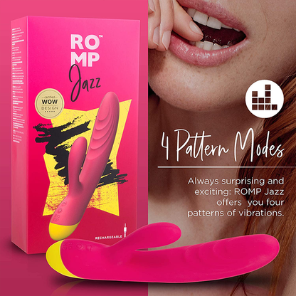 Romp Jazz - Vibrating Rabbit Toy With Dual Motor Stimulation  - Club X