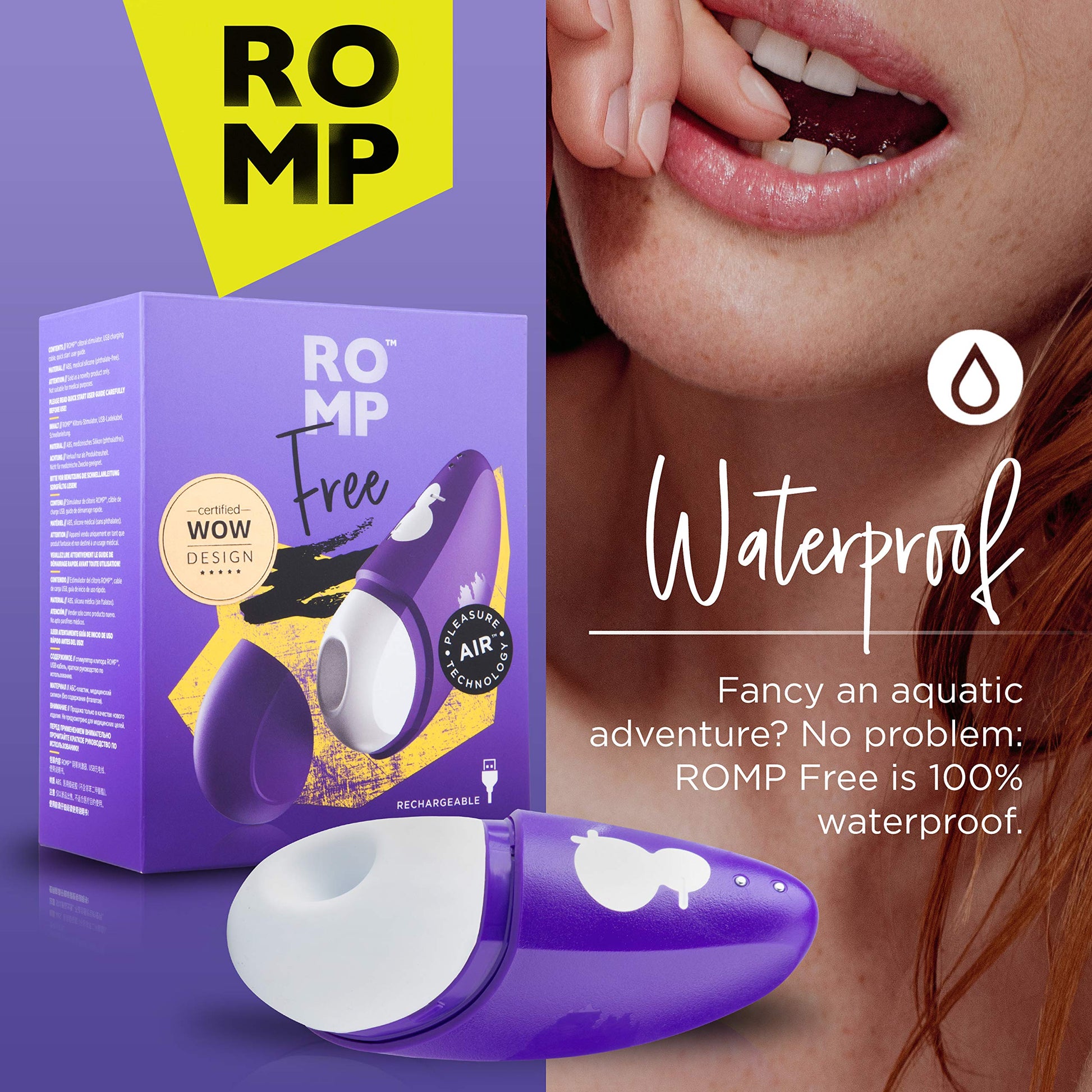 Romp Free - Clitoral Sucking Toy Clitoris Vibrator  - Club X