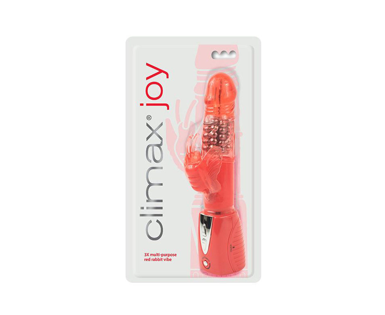 Climax Joy 3X Multi-Purpose Rabbit Vibe Red  - Club X