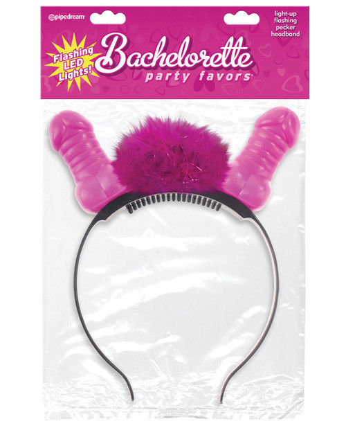 Bachelorette Lightup Pecker Headband  - Club X