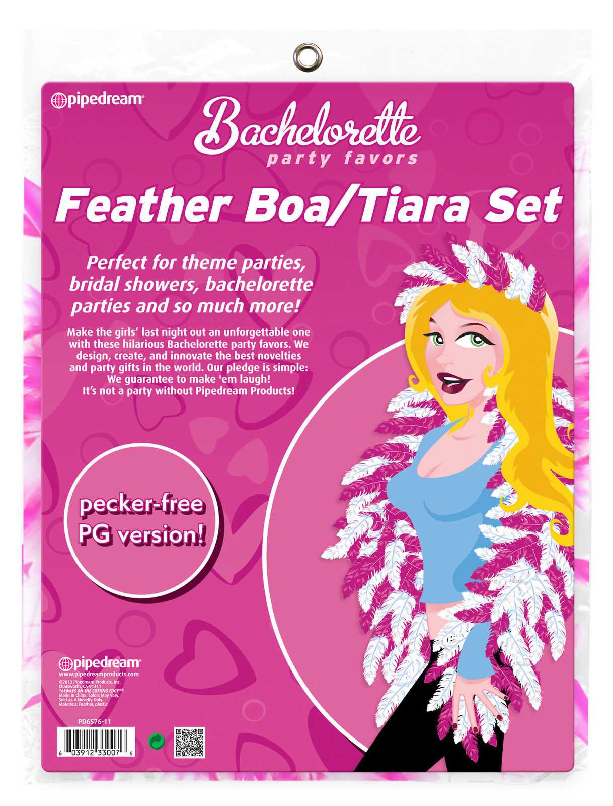 Bachelorette Tiara Feather and Boa Set  - Club X