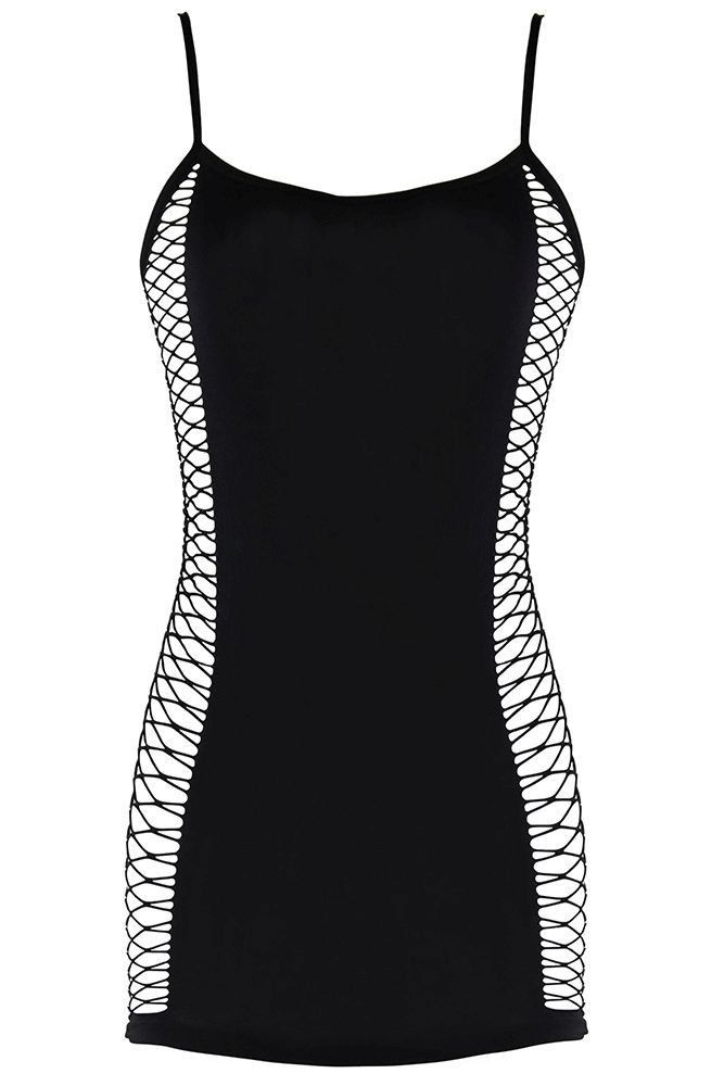 LAPDANCE LINGERIE Black Mini Dress - Pop N Lock  - Club X