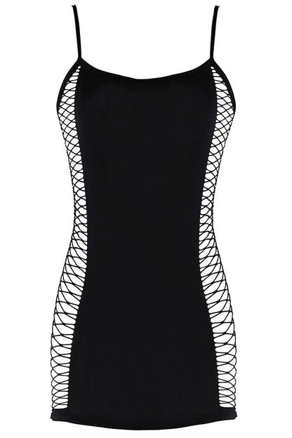 LAPDANCE LINGERIE Black Mini Dress - Pop N Lock  - Club X