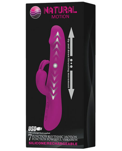 Pretty Love - Natural Motion 7 Function Rabbit Silicone Purple  - Club X