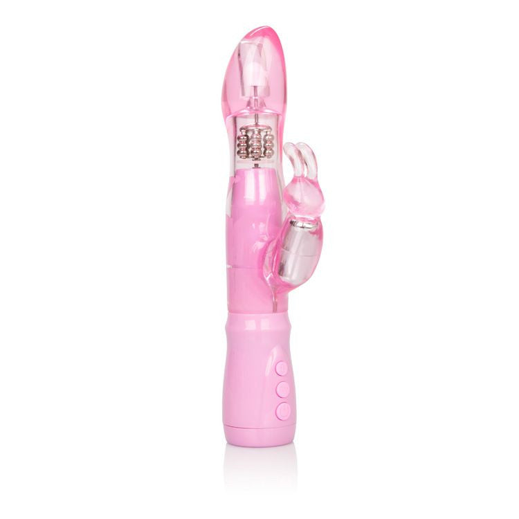 Intense Thrust Jack Rabbit Vibrator Pink - Club X