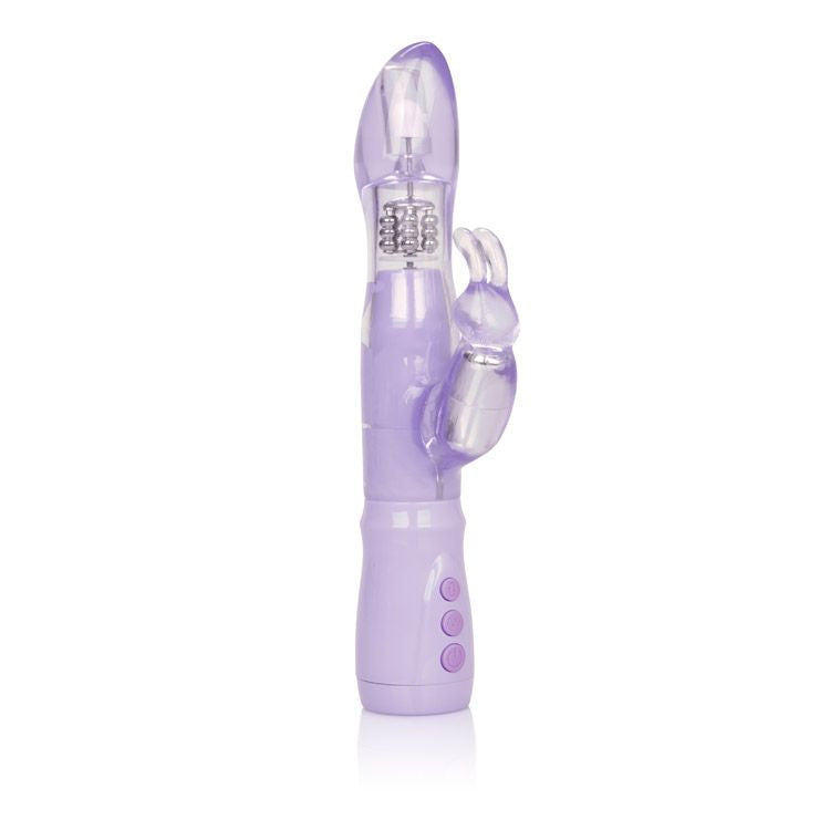 Intense Thrust Jack Rabbit Vibrator Purple - Club X