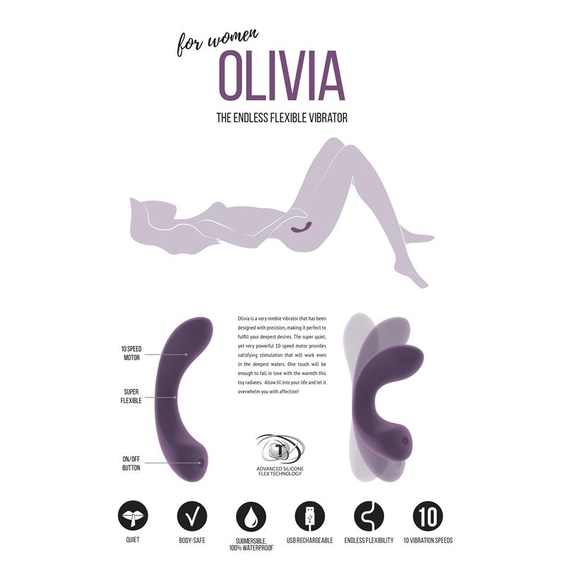 Jil Olivia Deluxe G-Spot Vibrator  - Club X