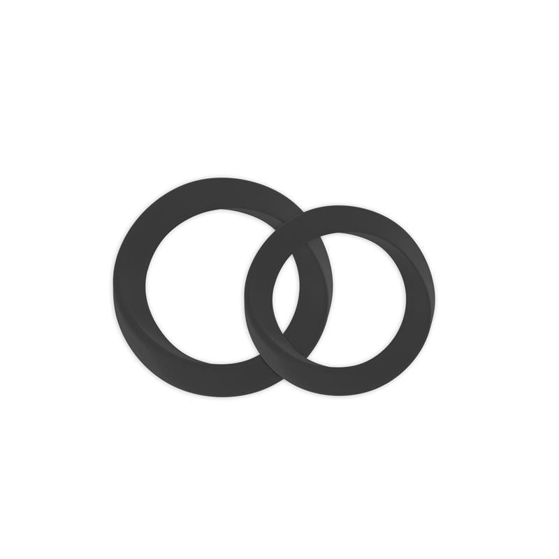 MJUZE Thin Medium and Large Cockring Black - Club X