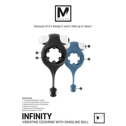 Mjuze Cockring W-Ball  - Club X