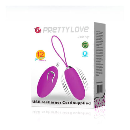 Pretty Love - Vibrating Egg Jenny (Purple)  - Club X