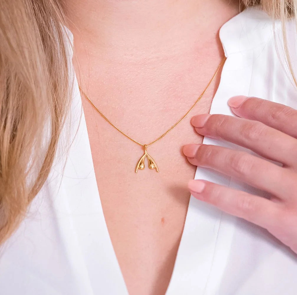 Womanizer Gold Clitoris Necklace  - Club X